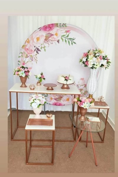 Grupo 02-26 - Kit Casamento - tema_ Floral Rosa Rosé_